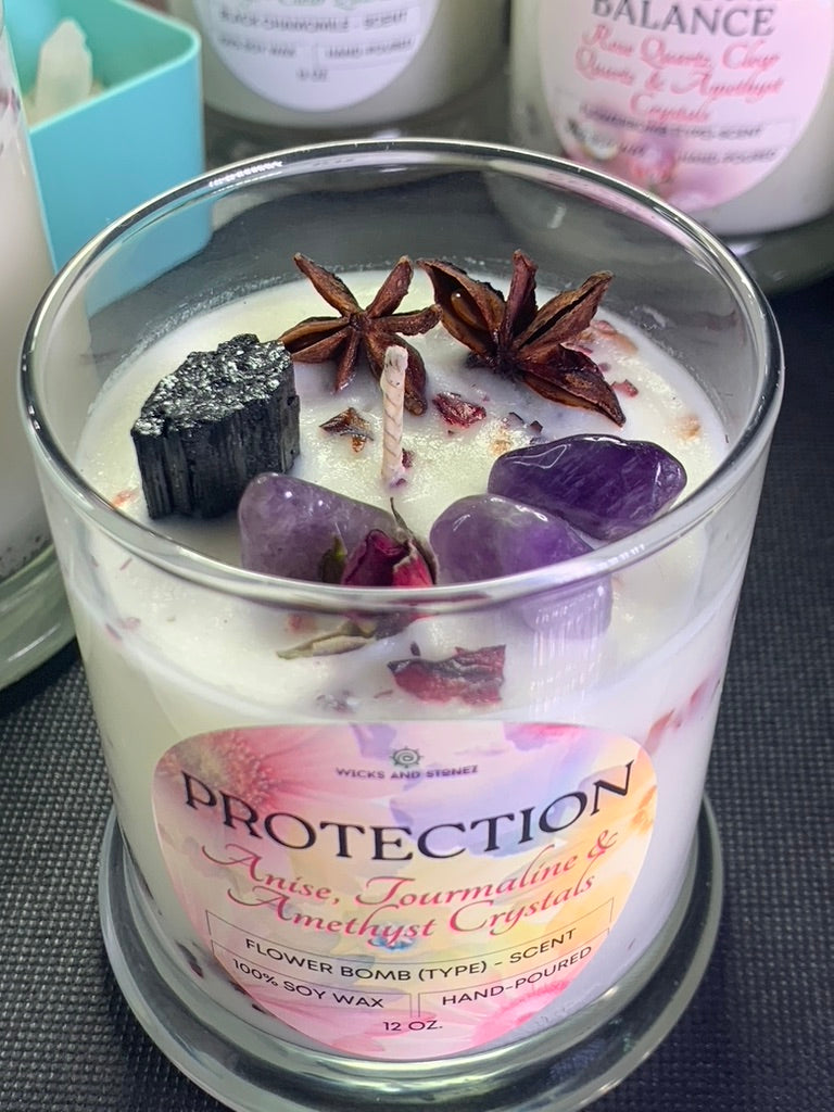 CRYSTAL CANDLE - PROTECTION