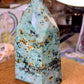 Chrysocolla Crystal Tower