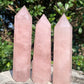 Rose Quartz Crystal Point