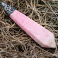 Pink Moonstone Pendant Wicks and Stonez